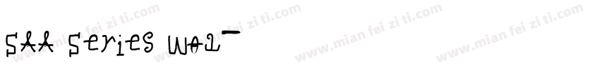 SAA Series W01字体转换